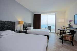 Deluxe Ocean View rooms at Krystal Grand Cancún Resort